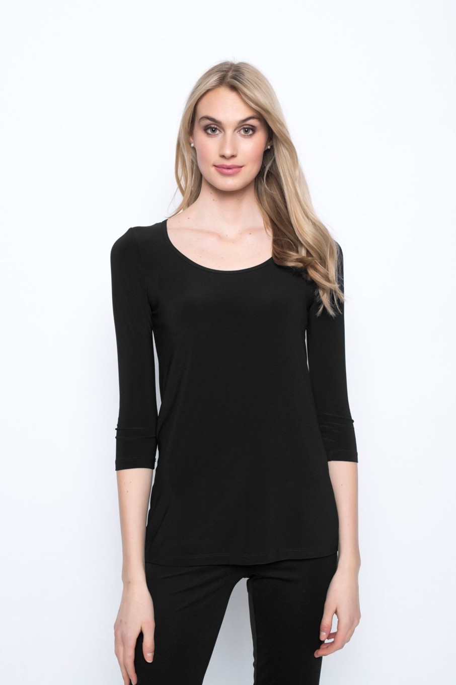 Picadilly Canada | 3/4 Sleeve Round Neck Top