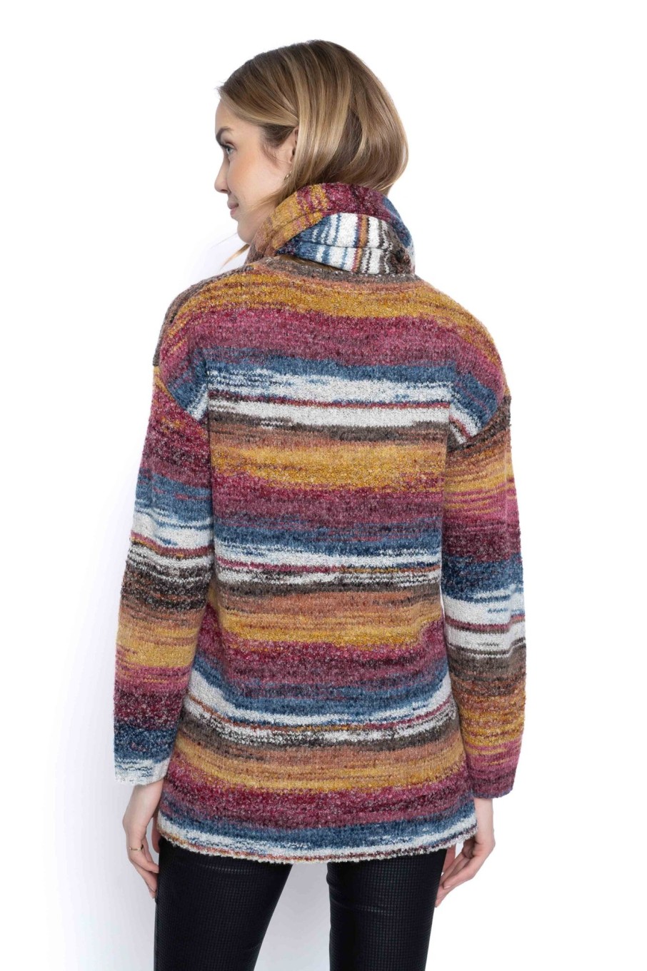 Picadilly Canada | Space Dyed Sweater Top Pinecone Multi