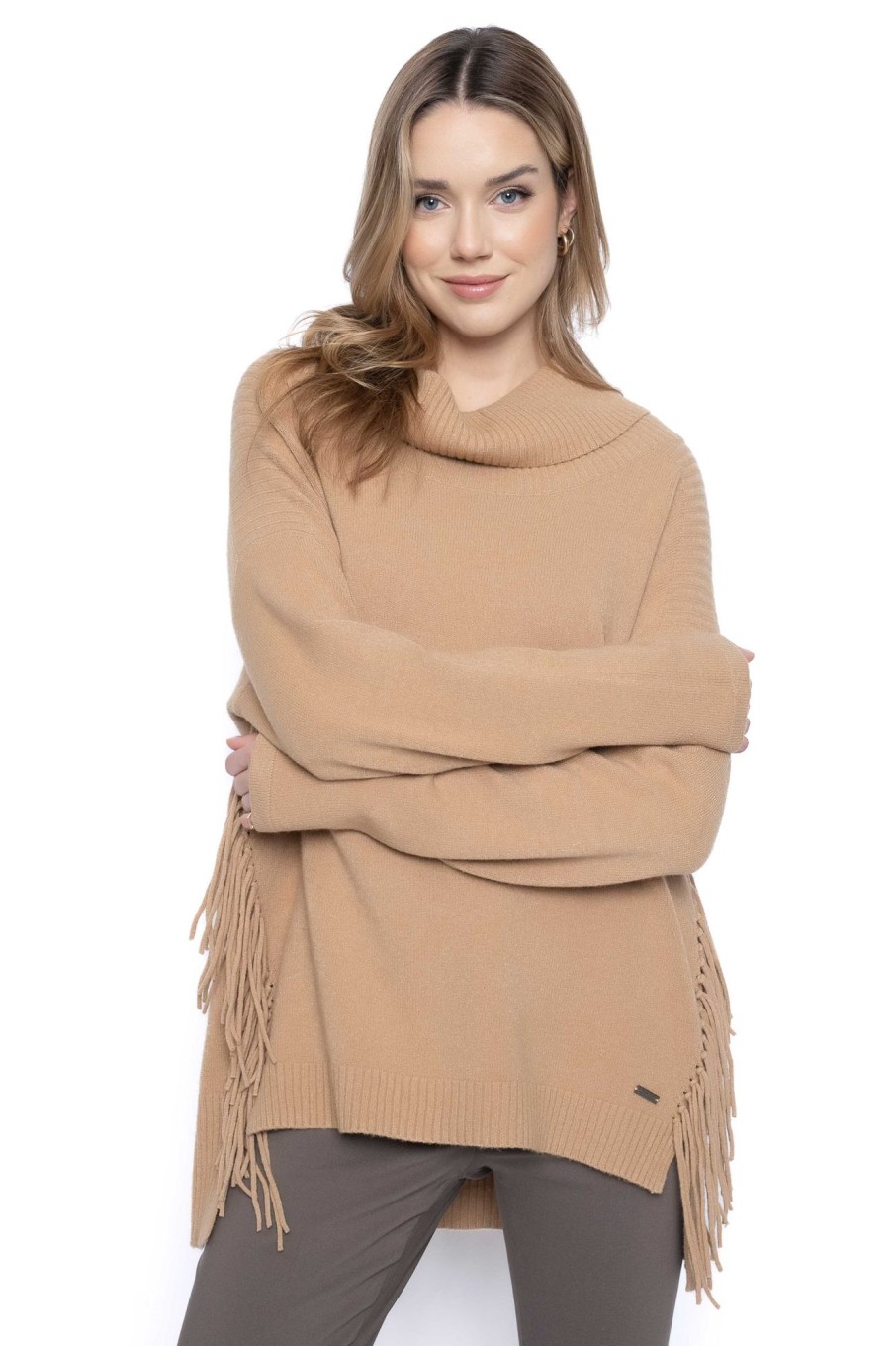 Picadilly Canada | Side Fringe Sweater Top