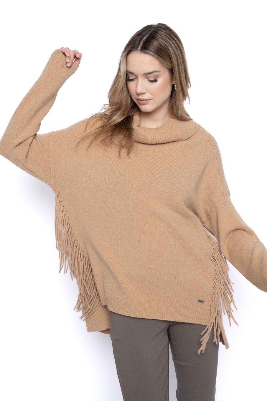 Picadilly Canada | Side Fringe Sweater Top