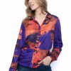 Picadilly Canada | Side-Ruched Blouse Paprika Multi