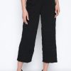 Picadilly Canada | Button-Trim Wide Leg Pant Black