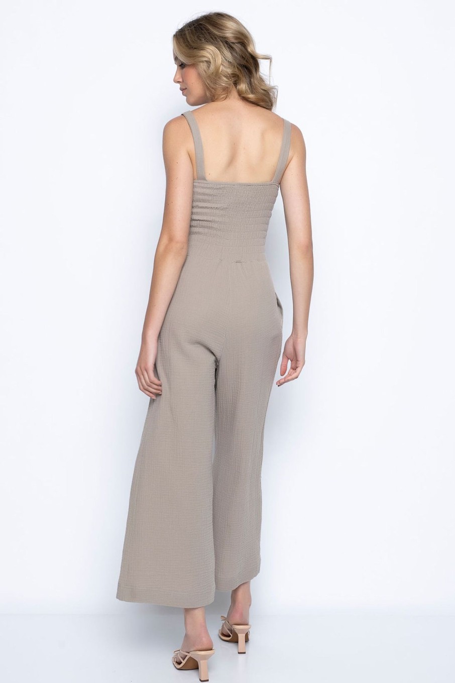 Picadilly Canada | Tie-Front Jumpsuit Kangaroo