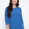 Picadilly Canada | 3/4 Sleeve Sweater Top With Side Tie