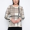 Picadilly Canada | Plaid Sweater Top