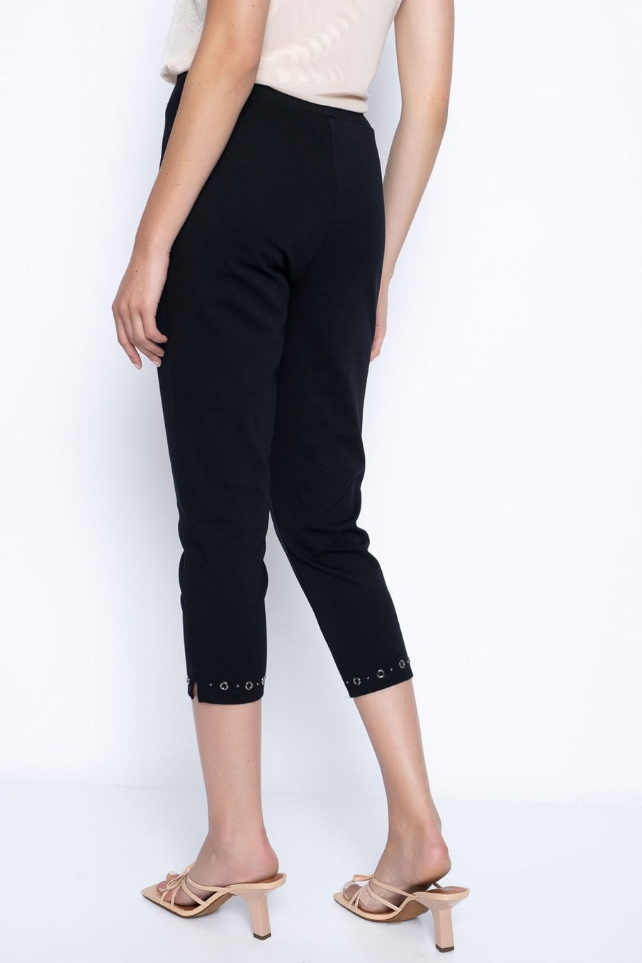 Picadilly Canada | Embellished Capri Pants Black