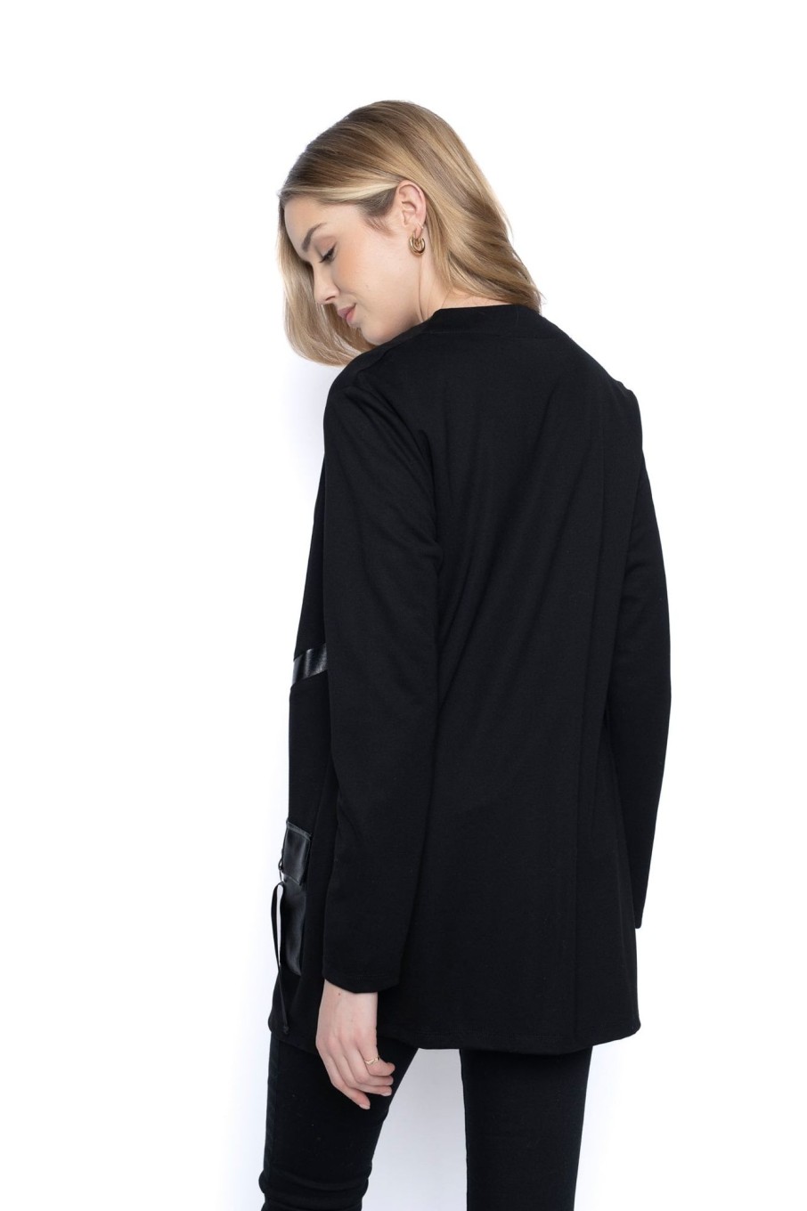 Picadilly Canada | Open-Front Jacket With Pockets Black