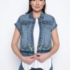 Picadilly Canada | Embroidered Short Sleeve Jacket Denim