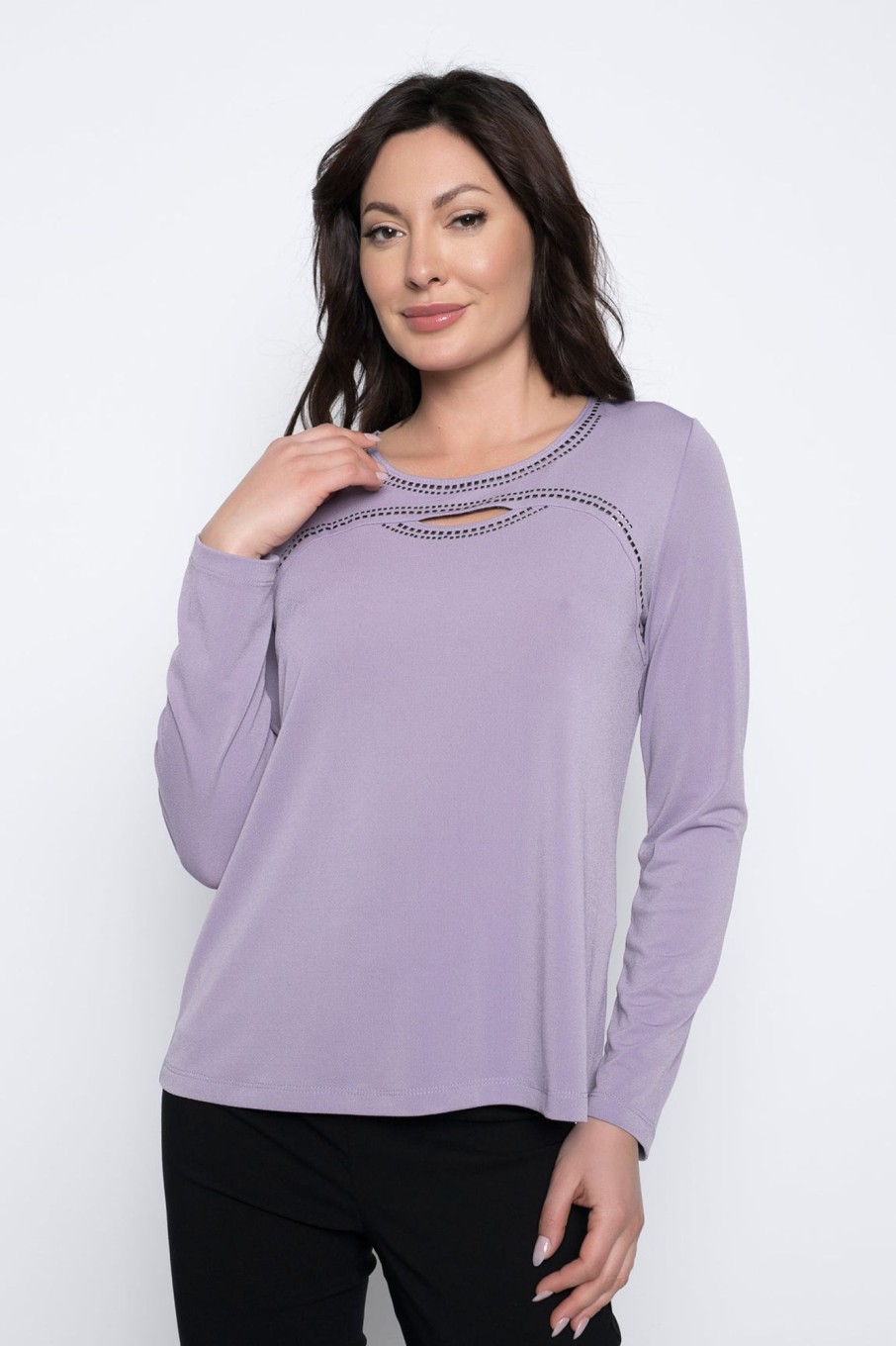 Picadilly Canada | Embellished Cut-Out Top