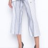 Picadilly Canada | Wide Leg Pants With Pockets Grey/White