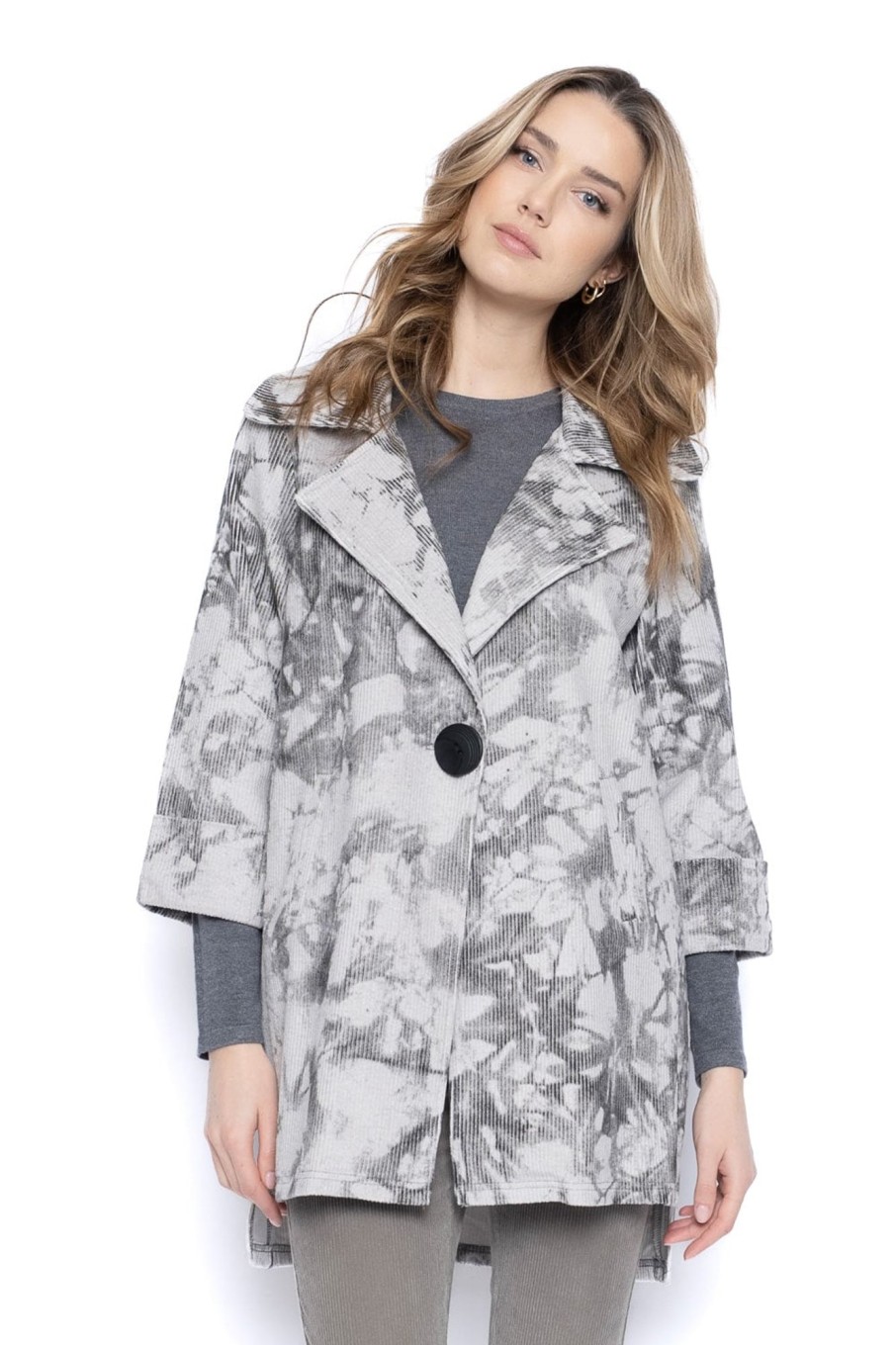 Picadilly Canada | One Button Jacket Grey Multi