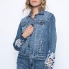 Picadilly Canada | Cut-Out Embroidered Jacket Denim