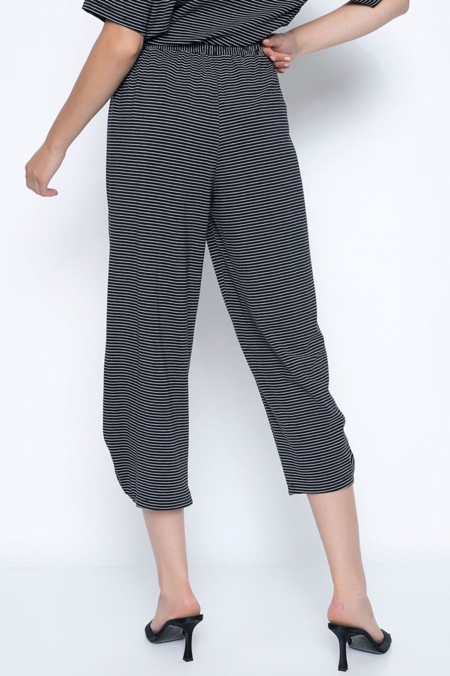 Picadilly Canada | Button-Trim Balloon Pant Black