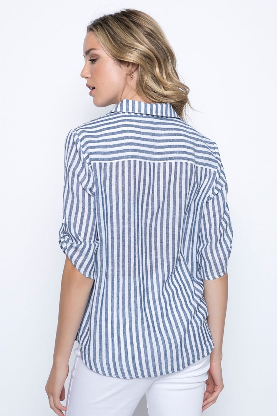 Picadilly Canada | Stripe Blouse Indigo/White