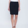 Picadilly Canada | Ponte Straight Skirt Black