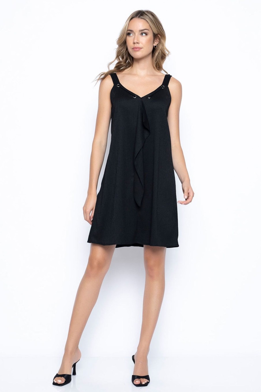 Picadilly Canada | Grommet Embellished Draped Dress