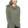 Picadilly Canada | Draped Neck Asymmetrical Sweater Top