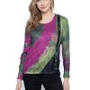 Picadilly Canada | Crinkled One-Pocket Top Magenta Multi