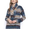 Picadilly Canada | Space Dyed Sweater Top Blue/Taupe