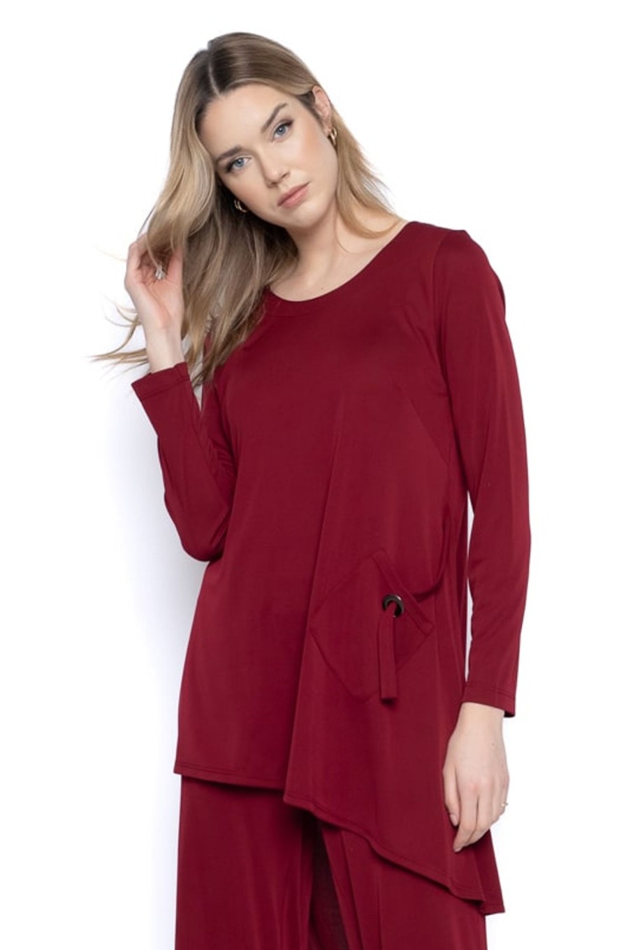 Picadilly Canada | Flowy Asymmetric Hem Tunic