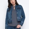 Picadilly Canada | Floral Embroidered Denim Jacket