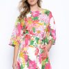 Picadilly Canada | Boat Neck Shirt Dress Pink Multi