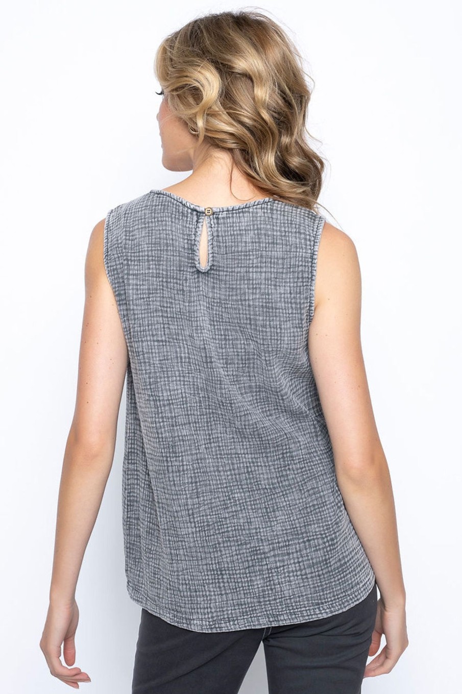 Picadilly Canada | Ruched Drawstring Tank Dove