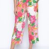 Picadilly Canada | Floral Wide-Leg Cropped Pants Pink Multi