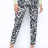 Picadilly Canada | Expressive Floral Pull-On Straight Leg Ankle Pants Green Multi