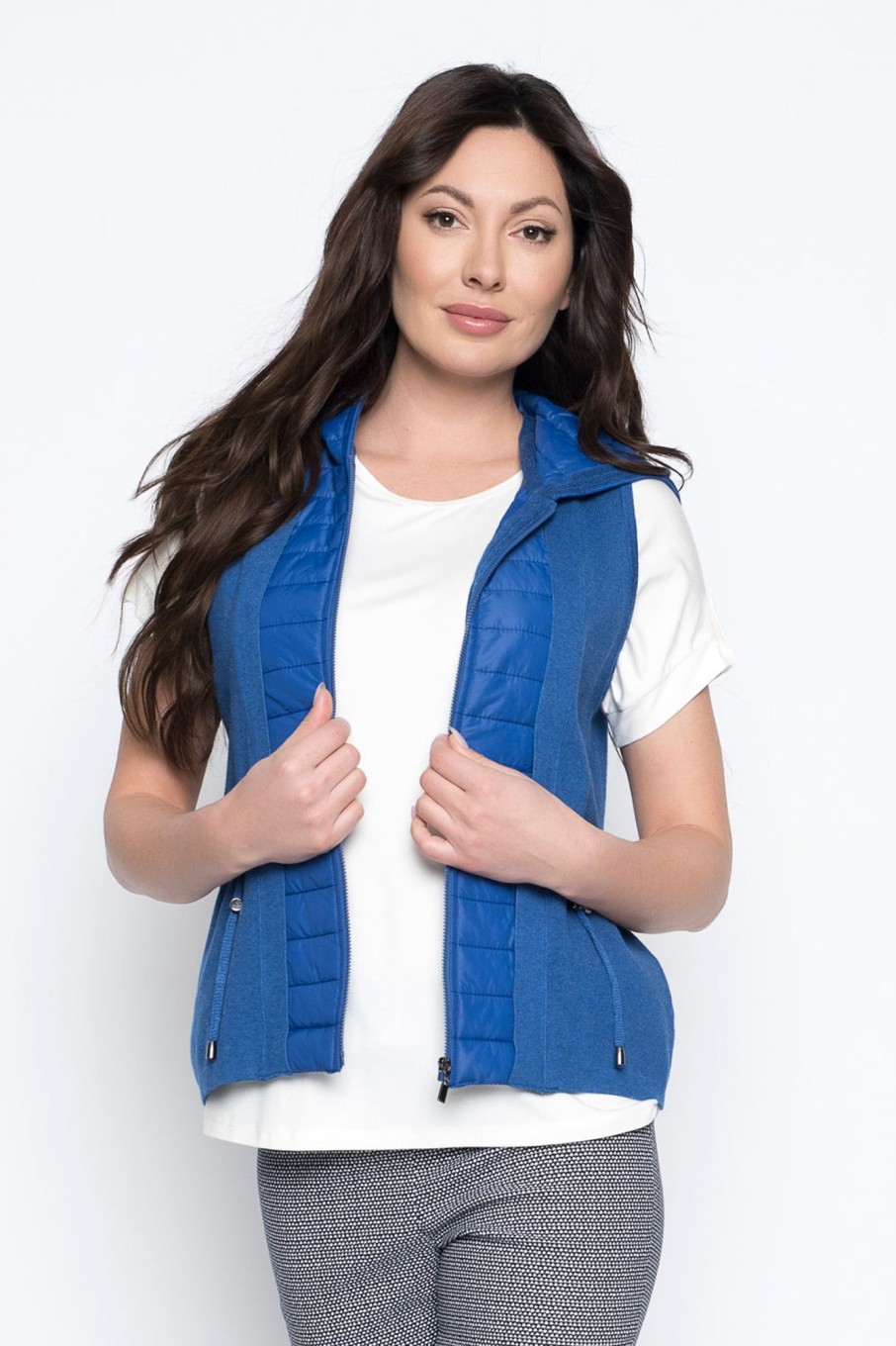 Picadilly Canada | Zip-Front Quilted Sweater Vest