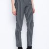 Picadilly Canada | Pinstripe Pull-On Straight Leg Pants Black/Pink