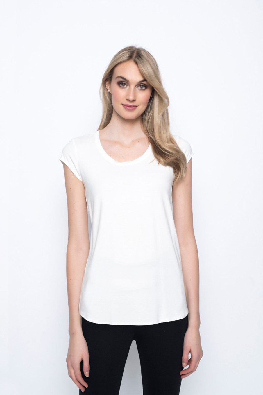 Picadilly Canada | Scoop Neck Short Sleeve Top