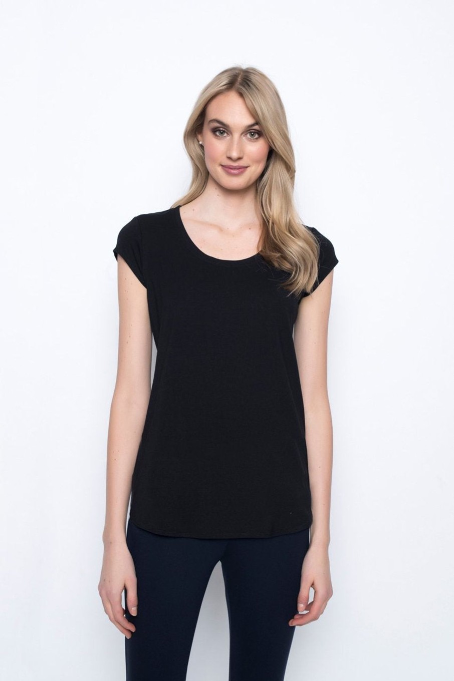 Picadilly Canada | Scoop Neck Short Sleeve Top