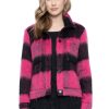 Picadilly Canada | Button-Front Cropped Jacket Pink/Black