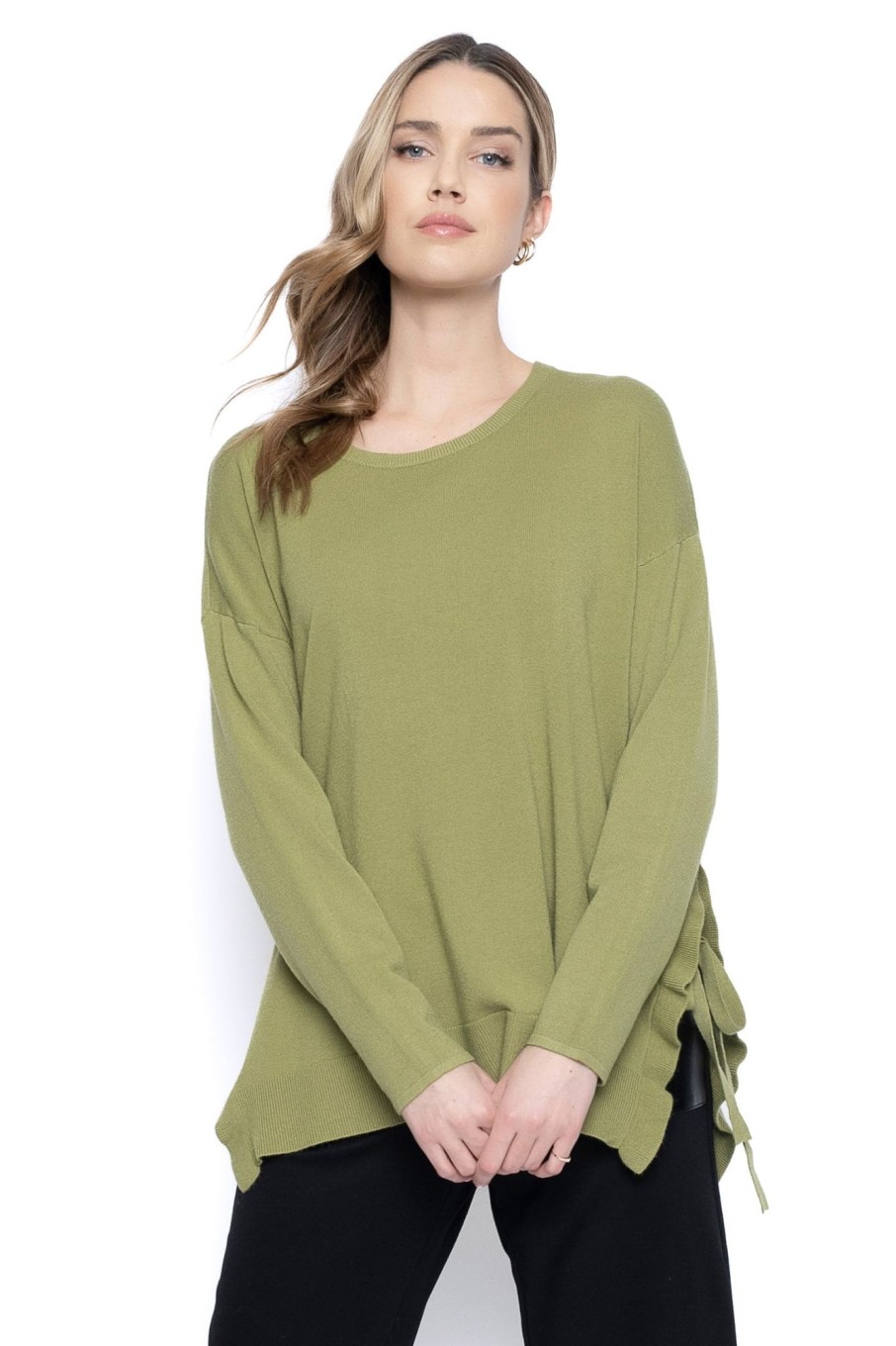 Picadilly Canada | Side-Tie Sweater Top