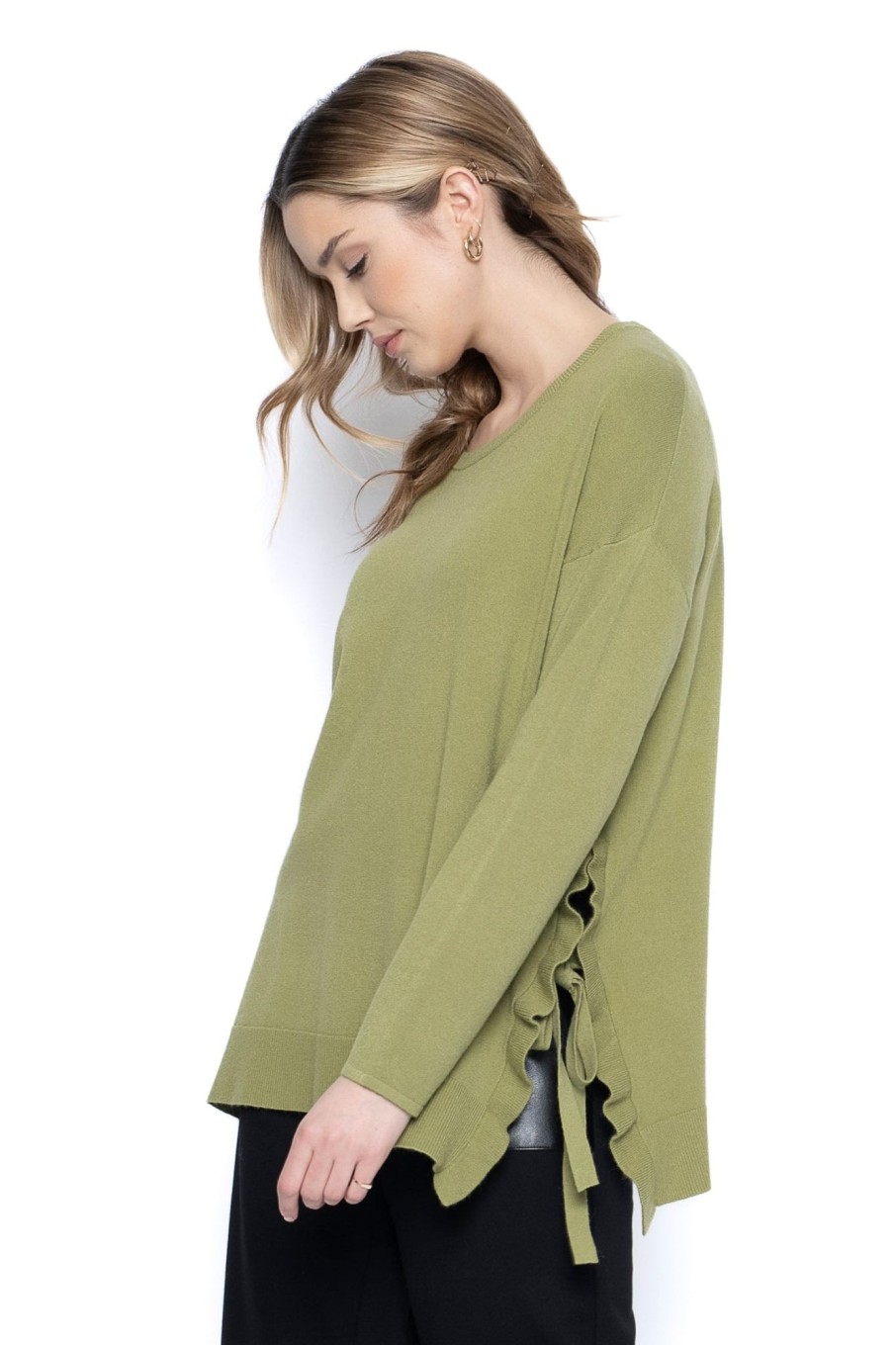 Picadilly Canada | Side-Tie Sweater Top