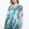 Picadilly Canada | Drawstring Waist Shirt Blue Multi