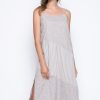 Picadilly Canada | Spaghetti Strap Maxi Dress Grey/White