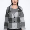 Picadilly Canada | Plaid Button-Front Jacket Black/Grey